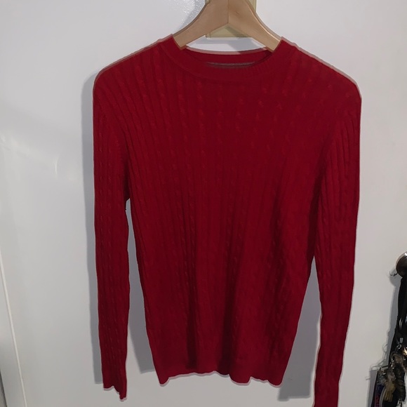Express Silk Cashmere Blend Red Sweater - Picture 1 of 4